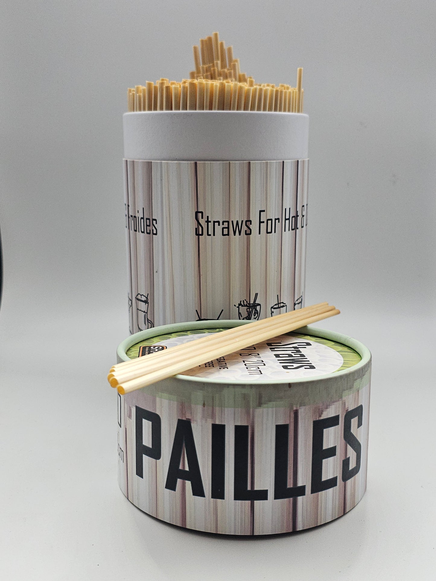 500 - 8" OG STRAWS! The Original Long Tall Skinny Straw.by Shaffer Farms.
