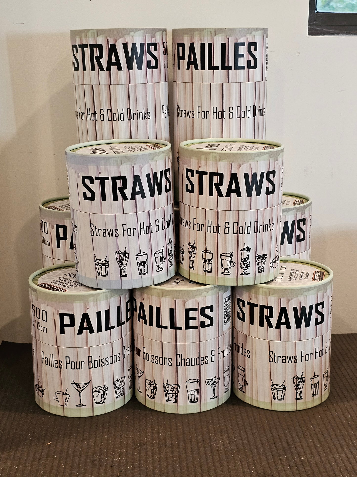 500 - 8" OG STRAWS! The Original Long Tall Skinny Straw.by Shaffer Farms.